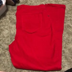 Red Old Navy Rockstar Pants